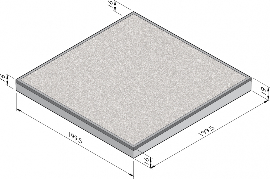 Dalle de plancher de pente 1,5%