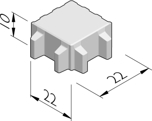 Eco Block semi-ouvert motif en bloc
