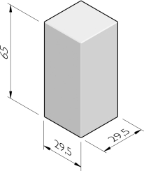 Cube décoratif carré 30