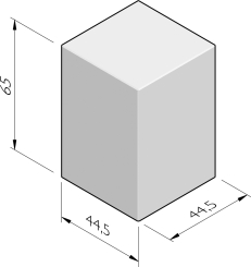 Cube décoratif carré 45