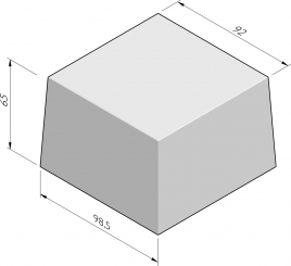 Cube décoratif carré 100